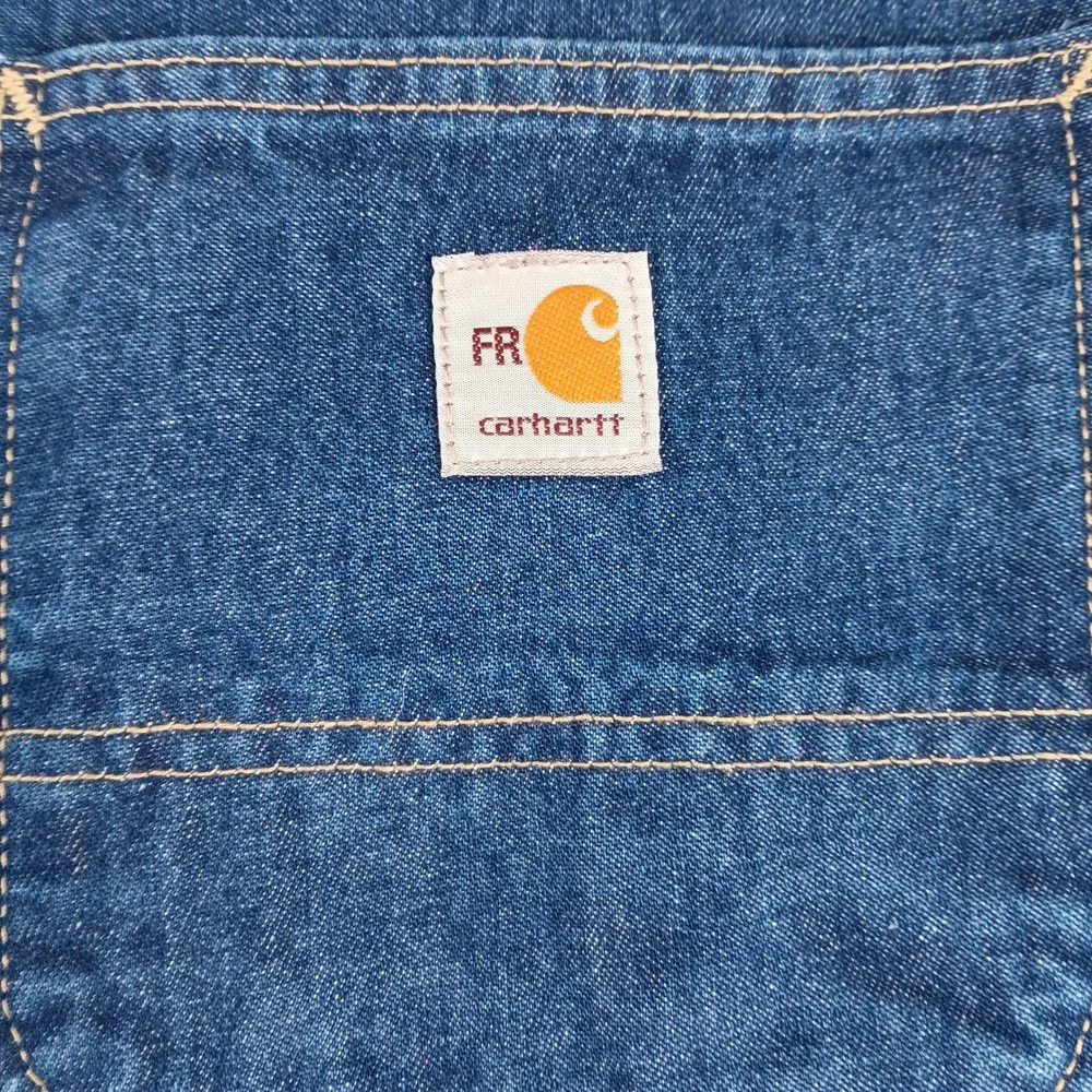 Carhartt FRB13-DNM Mens Flame Resistant FR Denim Dungaree Jeans 44x32 CAT 2 NWT